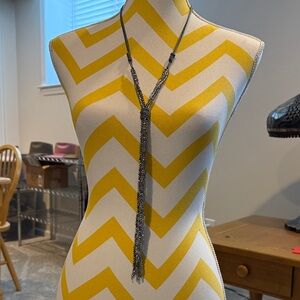 Gray Beaded Necklace